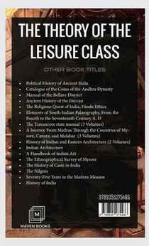 THE THEORY OF THE LEISURE CLASS achterzijde