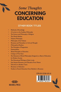 Some Thoughts CONCERNING EDUCATION achterzijde
