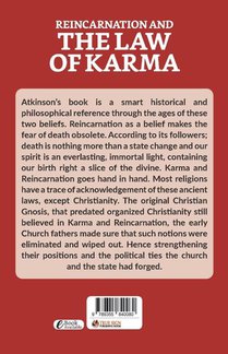 Reincarnation And The Law of Karma achterzijde