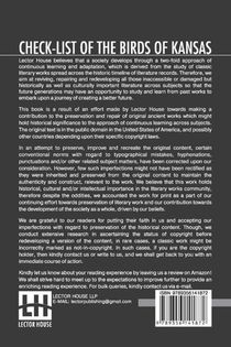 Check-List Of The Birds Of Kansas achterzijde