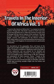 Travels In The Interior Of Africa Vol. 1 achterzijde