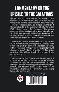 Commentary on the Epistle to the Galatians achterzijde
