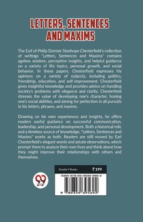 Letters, Sentences And Maxims (Edition2023) achterzijde