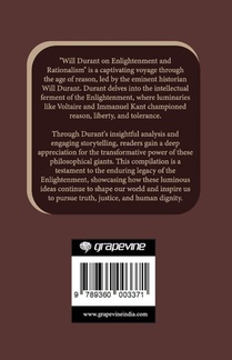 Will Durant on Enlightenment and Rationalism (Grapevine edition) achterzijde