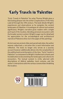 Early Travels In Palestine achterzijde
