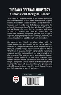 The Dawn Of Canadian History A Chronicle Of Aboriginal Canada achterzijde