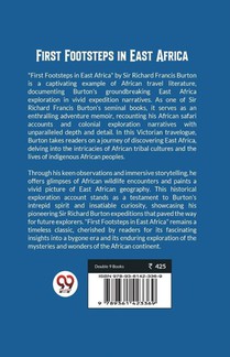 First Footsteps in East Africa achterzijde