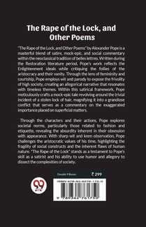 The Rape of the Lock, and Other Poems (Edition2023) achterzijde