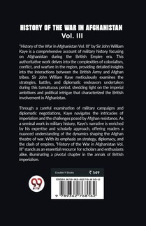 History of the War in Afghanistan Vol. III (Edition2023) achterzijde