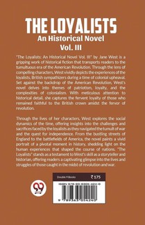 The loyalists An Historical Novel Vol. III achterzijde