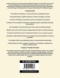 Complete Philosophical Writings of Bertrand Russell achterzijde