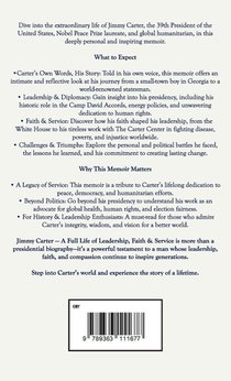 Jimmy Carter - A Full Life of Leadership, Faith & Service achterzijde