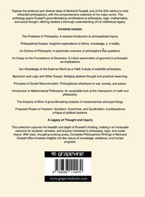 Complete Philosophical Writings of Bertrand Russell achterzijde