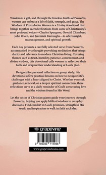 The Wisdom of Proverbs for Women achterzijde