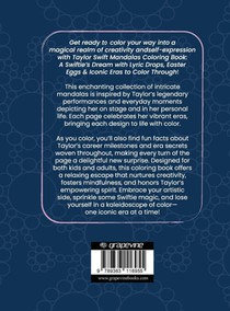 Taylor Swift Mandalas Coloring Book achterzijde