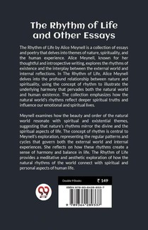 The Rhythm of Life and Other Essays achterzijde