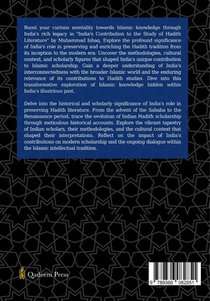 India's Contribution to the study Of Hadith Literature achterzijde