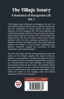 The Village Notary A Romance of Hungarian Life Vol. I achterzijde
