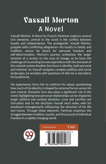 Vassall Morton A Novel achterzijde
