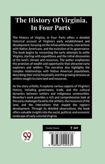 The History Of Virginia, In Four Parts achterzijde