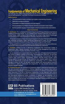 Fundamentals of Mechanical Engineering achterzijde