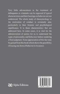 Pathology of Lying, Accusation, and Swindling achterzijde