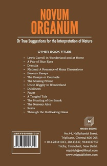 NOVUM ORGANUM Or True Suggestions for the Interpretation of Nature achterzijde
