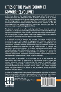 Cities Of The Plain (Sodom Et Gomorrhe), Volume I achterzijde