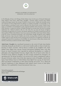The Philosophy of Unity in the Writings of Fazlur Rahman Ansari achterzijde