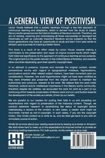 A General View Of Positivism achterzijde