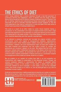 The Ethics Of Diet achterzijde