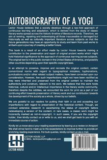 Autobiography Of A Yogi achterzijde