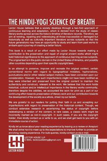 The Hindu-Yogi Science Of Breath achterzijde