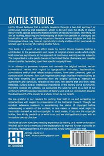 Battle Studies achterzijde