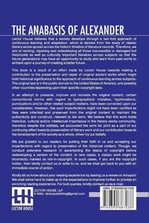 The Anabasis Of Alexander (Complete) achterzijde
