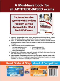 Koncepts of Numbers in Quantitative Aptitude in CAT GMAT XAT CMAT MAT & Bank PO 3rd Edition achterzijde