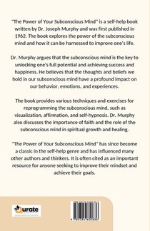 The Power of Your Subconscious Mind achterzijde