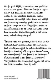 Het leven is een feest en jij bent uitgenodigd achterzijde