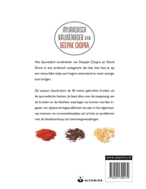 Ayurvedisch kruidenboek achterzijde