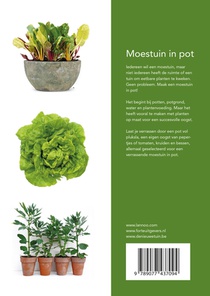 Moestuin in pot achterzijde