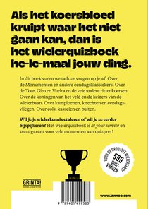 Het wielerquizboek achterzijde