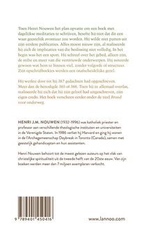 Een jaar met Henri Nouwen achterzijde