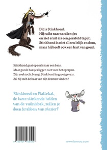 Stinkhond zoekt een baasje achterzijde