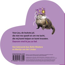 Daarom vind ik jou zo lief, juf achterzijde