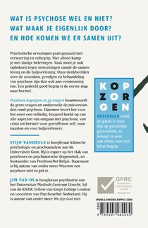 Kopzorgen. Psychose begrijpen achterzijde