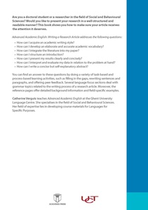 Academic English: Arts, humanities & Law achterzijde