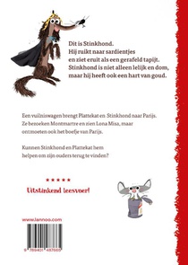 Stinkhond in Parijs achterzijde