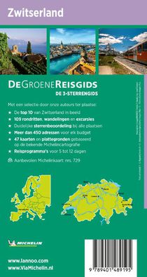 De Groene Reisgids - Zwitserland achterzijde