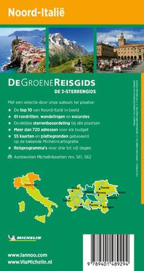 De Groene Reisgids - Noord-Italië achterzijde