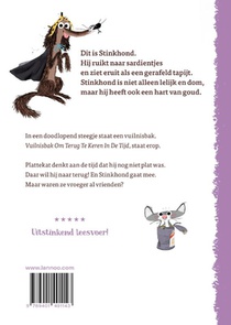 Stinkhond terug in de tijd achterzijde